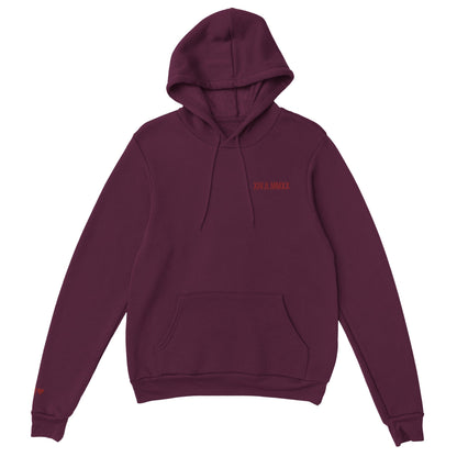 Sweat à capuche avec date romaine brodée