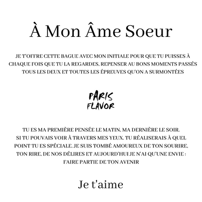 Coffret Bague "À Mon Âme Soeur"