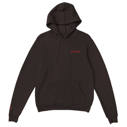 Sweat à capuche avec date romaine brodée